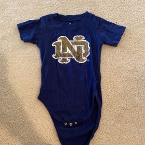 12 mo Notre Dame Onesie